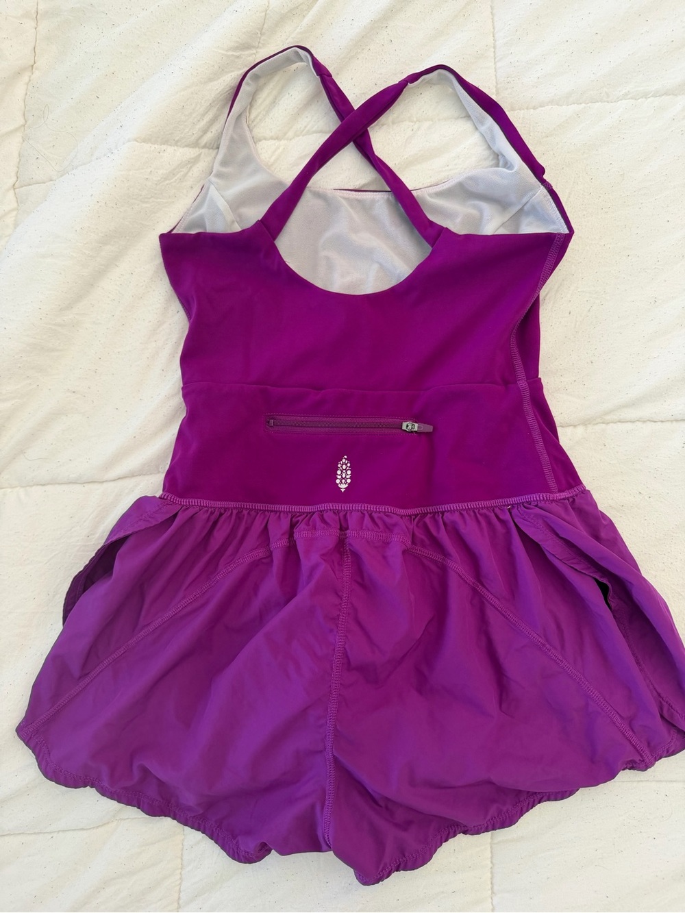 FP Movement Righteous Bike Short Runsie - Vivid Violet - Picture 2 of 4